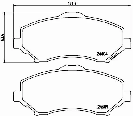 BREMBO KLOCKI HAMULCOWE PRZÓD P 11 025 