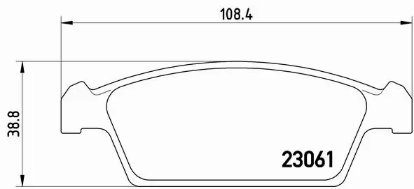 BREMBO KLOCKI HAM DAEWOO TICO 0.8 SUZUKI PRZÓD 