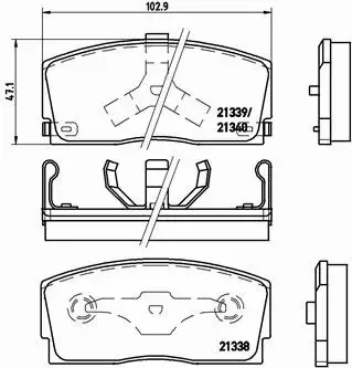 BREMBO KLOCKI HAMULCOWE PRZÓD P 16 005 