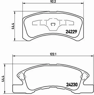 BREMBO KLOCKI HAMULCOWE PRZÓD P 16 011 