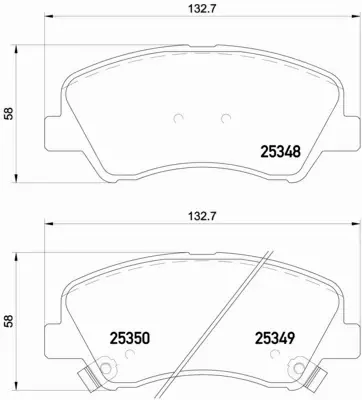 BREMBO KLOCKI HAMULCOWE PRZÓD P 18 025 