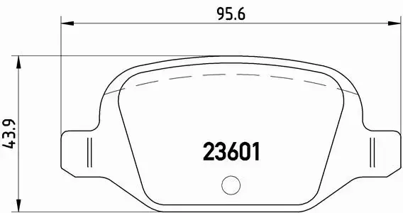 BREMBO KLOCKI HAMULCOWE TYŁ P 23 064 