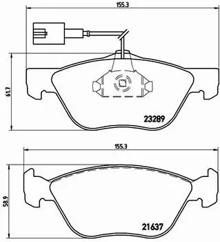 BREMBO TARCZE + KLOCKI PRZÓD ALFA ROMEO 156 