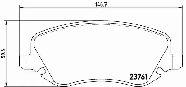 BREMBO KLOCKI HAMULCOWE PRZÓD P 23 088 