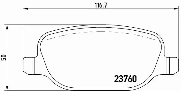 BREMBO KLOCKI HAMULCOWE TYŁ P 23 089 