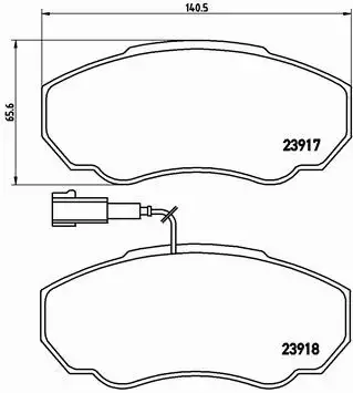 BREMBO KLOCKI HAM DUCATO JUMPER 1.9TD 2.8 JTD 2.8D 