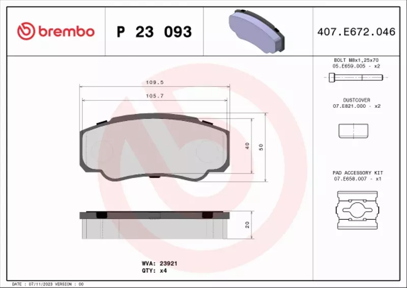 BREMBO TARCZE+KLOCKI T FIAT DUCATO II 280MM 