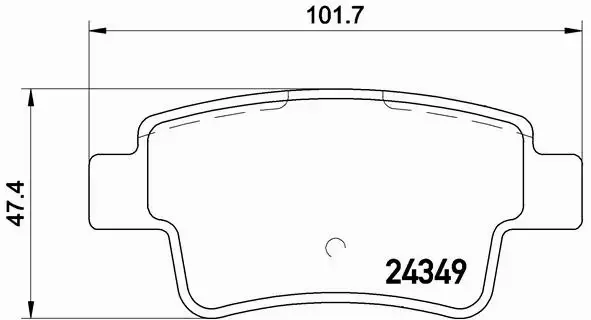 BREMBO KLOCKI TYŁ FIAT GRANDE PUNTO / PUNTO EVO 