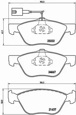 BREMBO KLOCKI HAMULCOWE PRZÓD P 23 112 