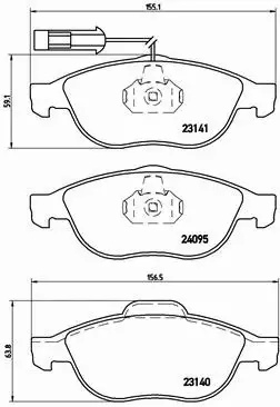 BREMBO KLOCKI HAMULCOWE PRZÓD P 23 114 