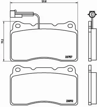 BREMBO KLOCKI HAMULCOWE PRZÓD P 23 115 