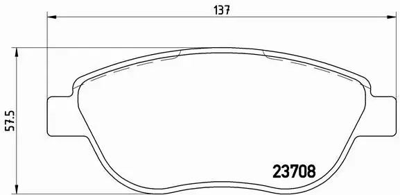 BREMBO KLOCKI HAMULCOWE PRZÓD P 23 119 