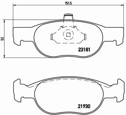 BREMBO KLOCKI HAMULCOWE PRZÓD P 23 125 