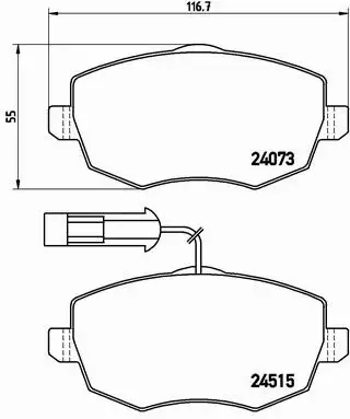 BREMBO KLOCKI HAMULCOWE PRZÓD P 23 128 