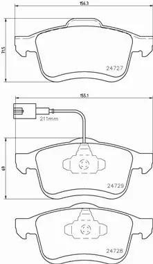 BREMBO KLOCKI HAMULCOWE PRZÓD P 23 130 