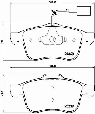 BREMBO KLOCKI HAMULCOWE PRZÓD P 23 132X 