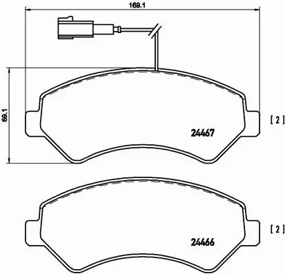 BREMBO KLOCKI HAMULCOWE PRZÓD P 23 136 