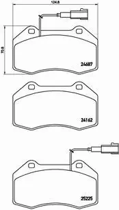 BREMBO KLOCKI HAMULCOWE PRZÓD P 23 139 