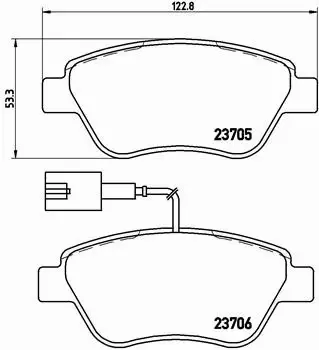 BREMBO KLOCKI HAMULCOWE PRZÓD P 23 141 