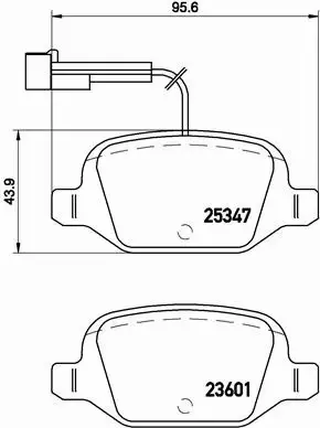 BREMBO KLOCKI HAMULCOWE TYŁ P 23 146 