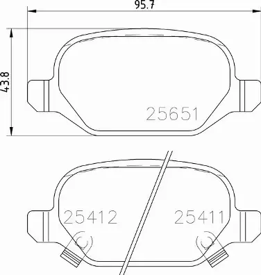 BREMBO KLOCKI HAMULCOWE TYŁ P 23 151 