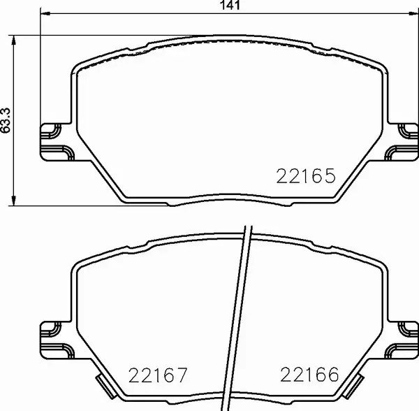 BREMBO KLOCKI HAMULCOWE P 23 164X 