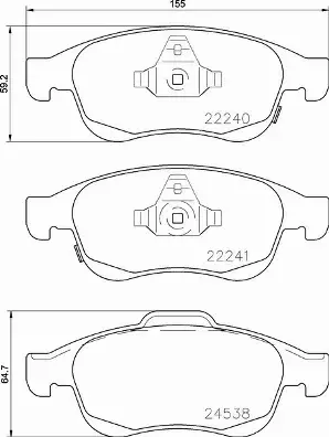 BREMBO TARCZE+KLOCKI PRZÓD JEEP RENEGADE 281MM 