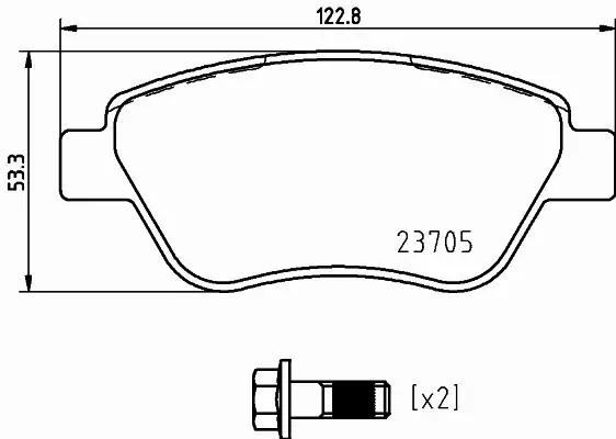 BREMBO KLOCKI HAMULCOWE PRZÓD P 23 169 