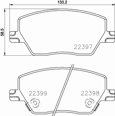 BREMBO TARCZE+KLOCKI PRZÓD FIAT TIPO 281MM 