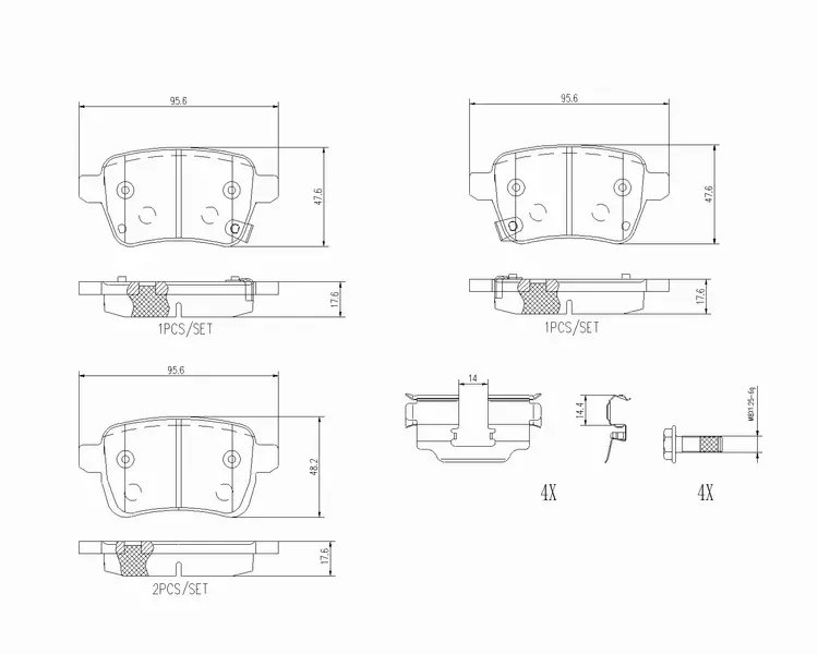 BREMBO KLOCKI HAMULCOWE P 23 190 