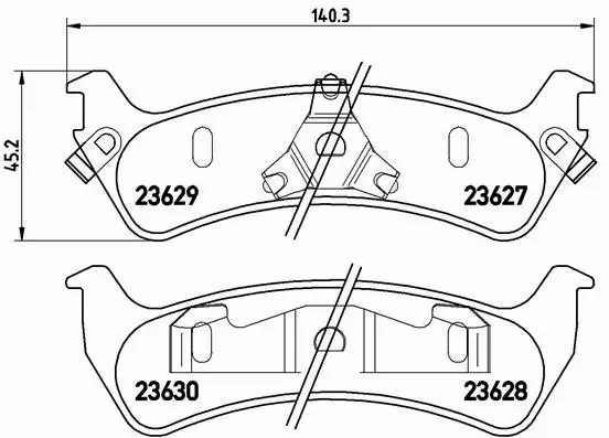 BREMBO KLOCKI HAMULCOWE TYŁ P 24 042 