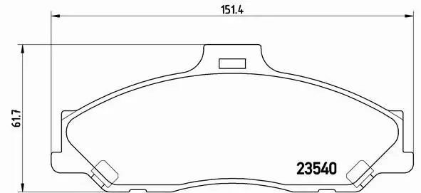 BREMBO KLOCKI HAMULCOWE PRZÓD P 24 051 