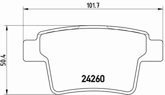 KLOCKI HAMULCOWE BREMBO FORD MONDEO III TYLNE 