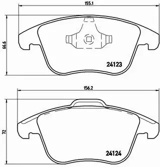 BREMBO TARCZE + KLOCKI PRZÓD FORD MONDEO MK4 IV 