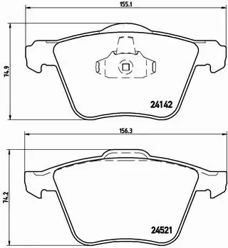 BREMBO KLOCKI HAMULCOWE PRZÓD P 24 077X 