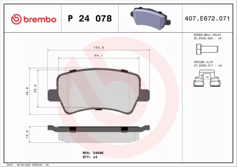 BREMBO TARCZE+KLOCKI P+T FORD S-MAX I MK1 