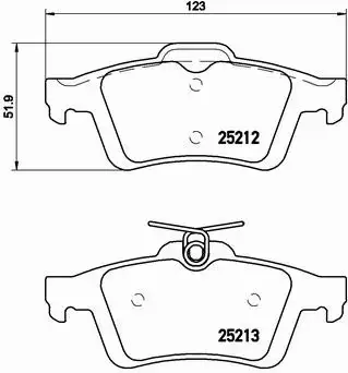 BREMBO KLOCKI HAMULCOWE TYŁ P 24 148X 