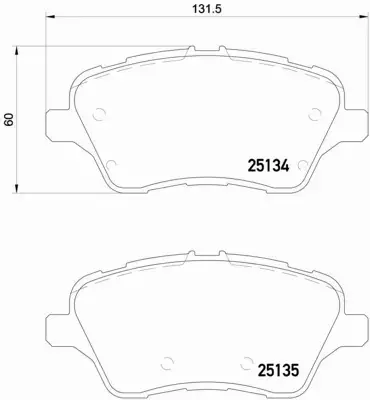 BREMBO TARCZE+KLOCKI P FORD B-MAX 278MM 