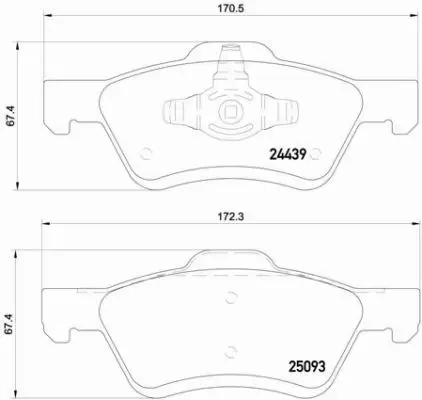 BREMBO KLOCKI HAMULCOWE PRZÓD P 24 159 