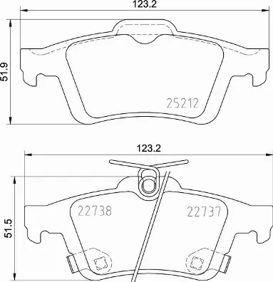 BREMBO TARCZE+KLOCKI TYŁ FORD FOCUS MK3 III 271MM 