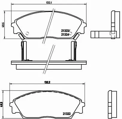 BREMBO KLOCKI HAMULCOWE PRZÓD P 28 016 