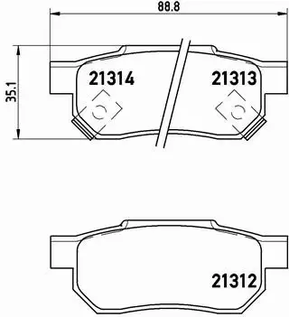 BREMBO KLOCKI HAMULCOWE TYŁ P 28 017 