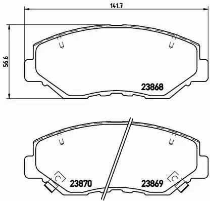 BREMBO TARCZE+KLOCKI PRZÓD HONDA ACCORD VII 280MM 