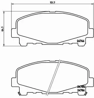 BREMBO KLOCKI HAMULCOWE PRZÓD P 28 043X 