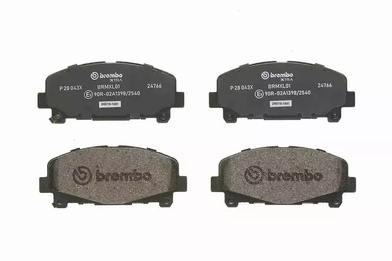 BREMBO KLOCKI HAMULCOWE PRZÓD P 28 043X 