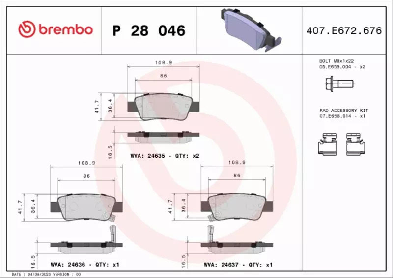 BREMBO TARCZE+KLOCKI TYŁ HONDA CR-V III 302MM 