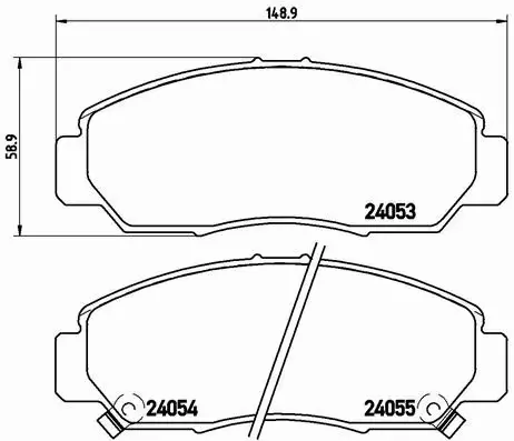 BREMBO KLOCKI HAMULCOWE PRZÓD P 28 047 