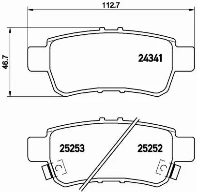 BREMBO KLOCKI HAMULCOWE TYŁ P 28 062 