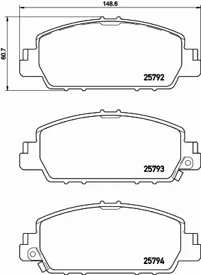 BREMBO KLOCKI HAMULCOWE PRZÓD P 28 077 