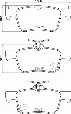 BREMBO KLOCKI HAMULCOWE TYŁ P 28 089 